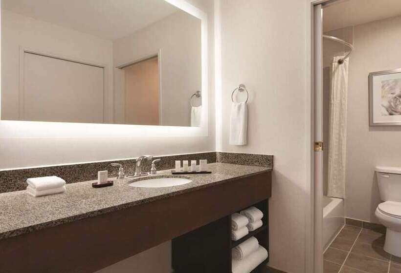מיטת קינג בסוויטה, Embassy Suites Little Rock