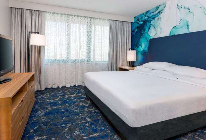 חדר סטנדרט עם מיטת קינג, Embassy Suites Little Rock