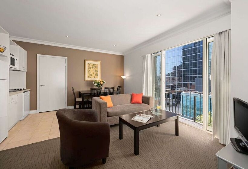 2 Schlafzimmer Apartment, Comfort Hotel Melbourne Central