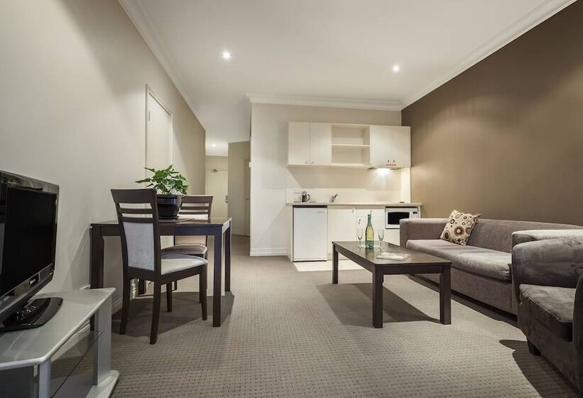 2 Schlafzimmer Apartment, Comfort Hotel Melbourne Central