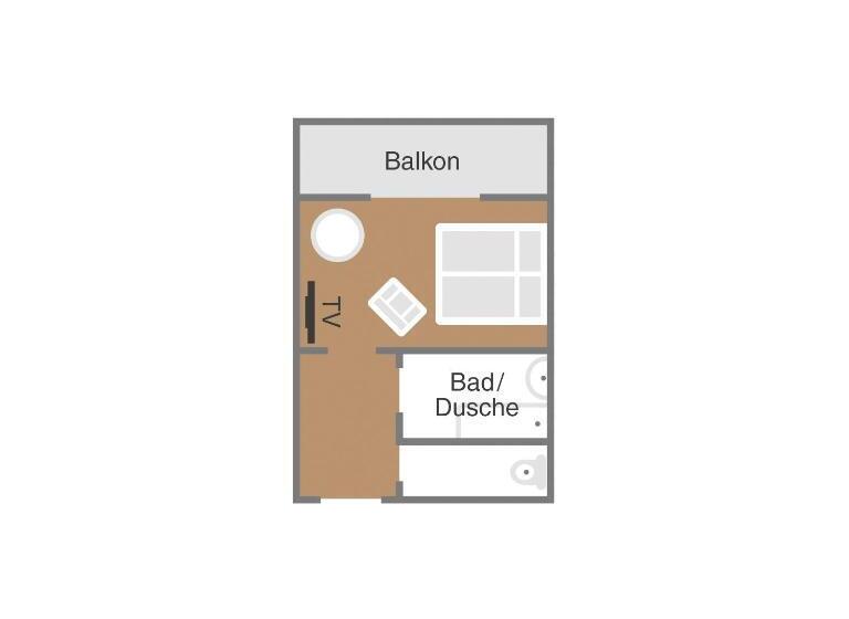 Classic room with balcony, Dei Hotel Schönblick