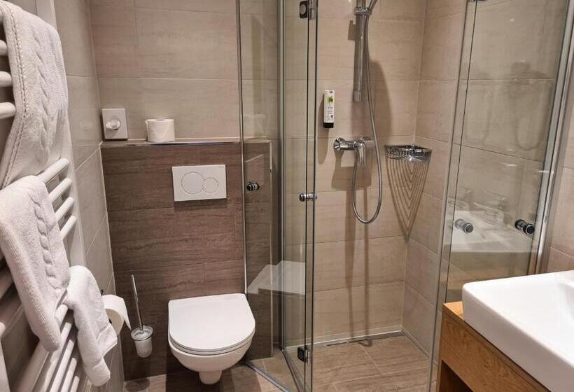 اتاق استاندارد یک تخته با بالکن, Dei Hotel Schönblick