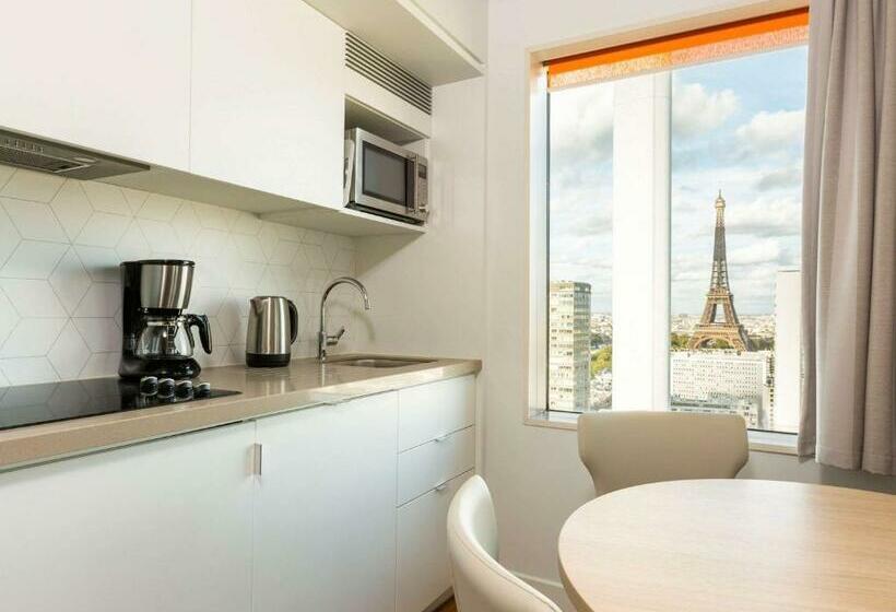 1 Sovrums Lägenhet med Utsikt, Apart Adagio Paris Tour Eiffel
