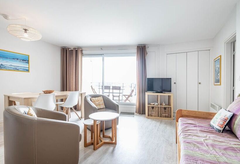 آپارتمان 2 خوابه با چشم‌انداز دریا, Le Crystal Dinard Plage