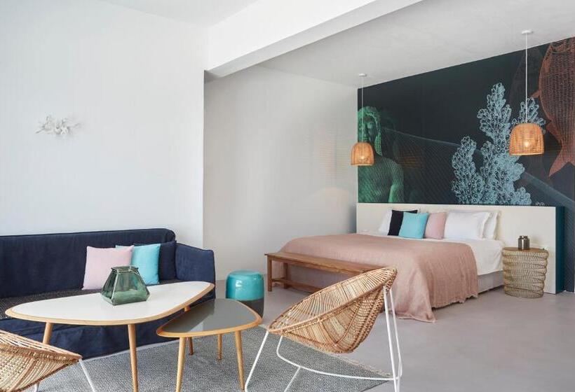 اتاق سوپریور با چشم‌انداز دریا, Kouros Hotel & Suites
