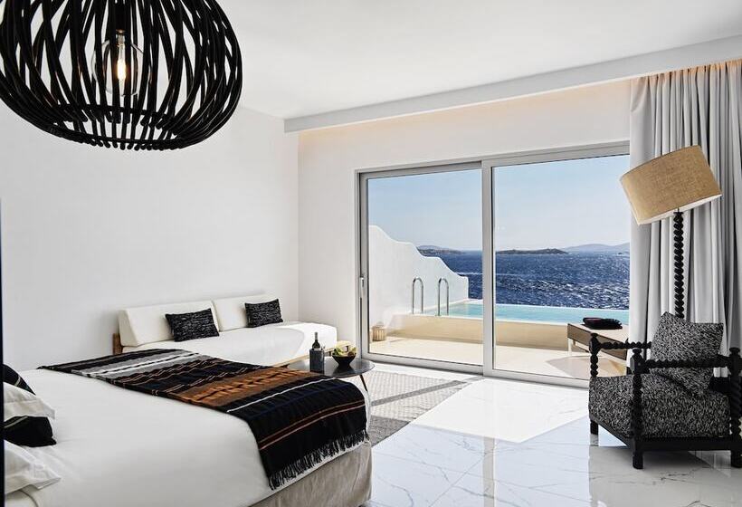 ویلای 2 خوابه با چشم‌انداز دریا, Kouros Hotel & Suites