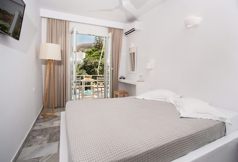 اتاق سوپریور با چشم‌انداز استخر, Polos Hotel Paros