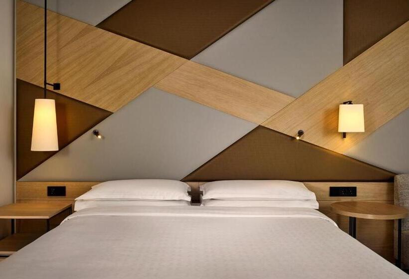 اتاق دلوکس با تخت کینگ و چشم‌انداز, Sheraton Amsterdam Airport Hotel And Conference Center