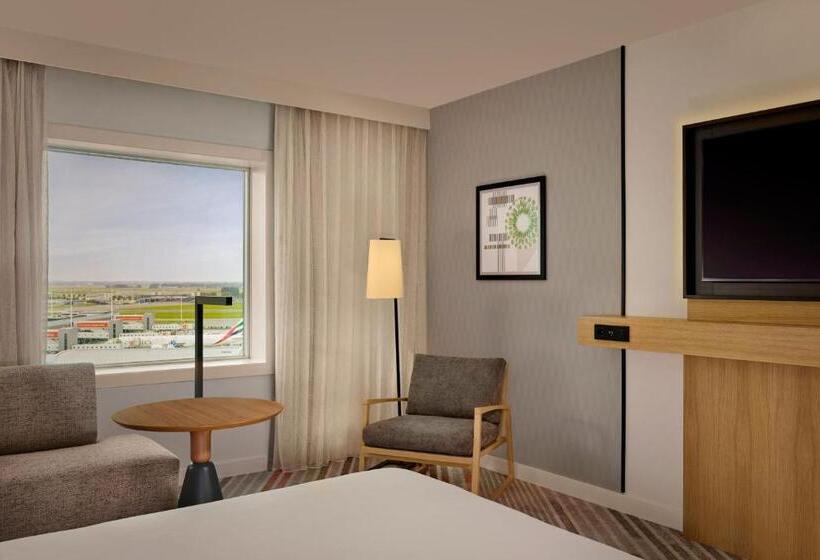 اتاق دلوکس با تخت کینگ و چشم‌انداز, Sheraton Amsterdam Airport Hotel And Conference Center