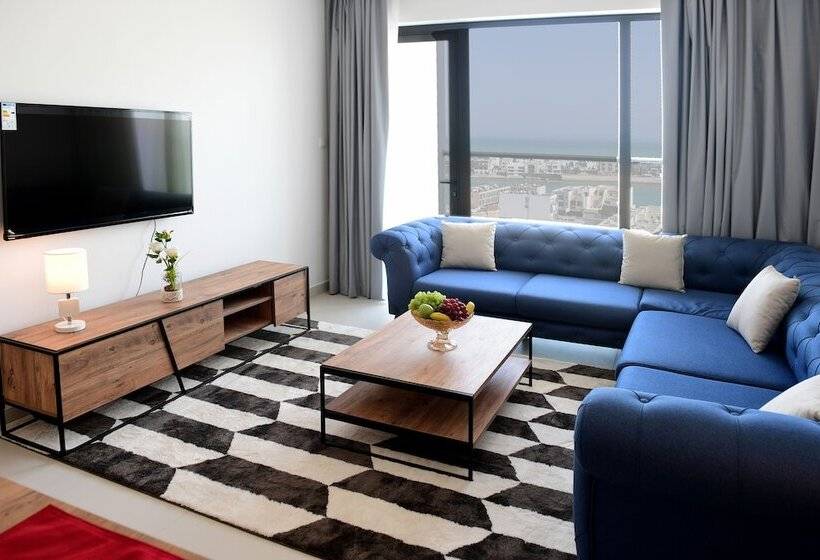 آپارتمان 2 خوابه با چشم‌انداز دریا, Noor Amwaj