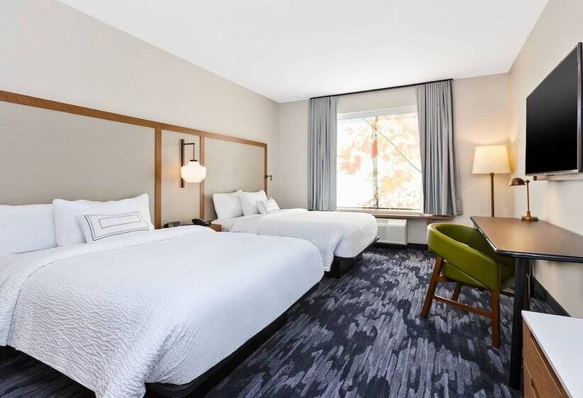 اتاق استاندارد با 2 تخت دوبل, Fairfield Inn & Suites By Marriott Cincinnati Airport South/florence