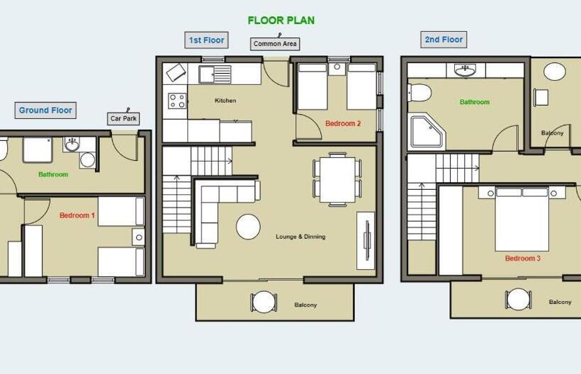 آپارتمان سوپریور 3 خوابه, The Terrace Apartment