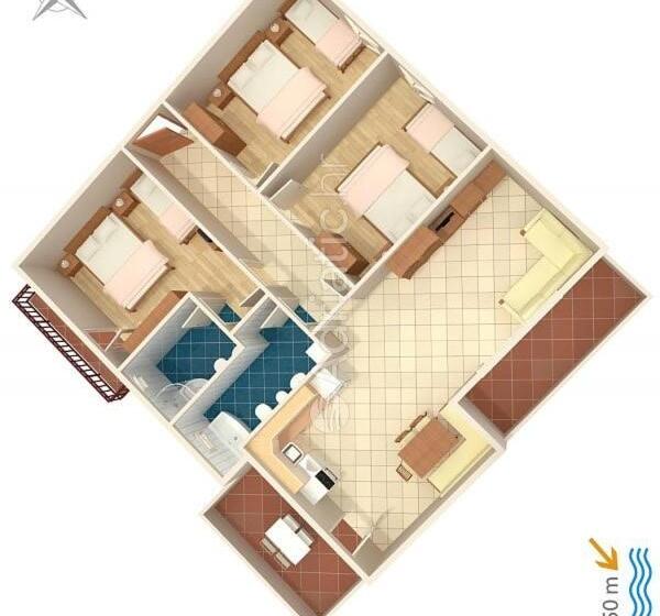 آپارتمان 3 خوابه, Apartments Cihorich