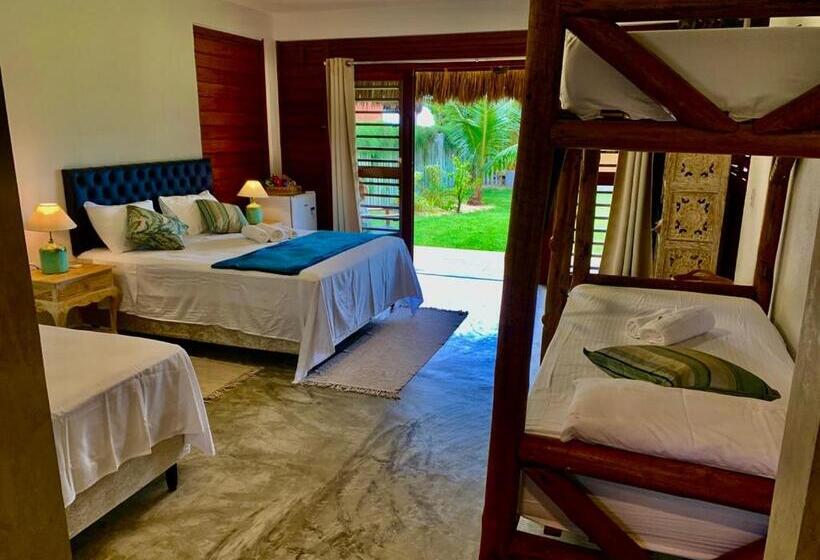 اتاق خانوادگی با چشم‌انداز دریا, Vila Ybytu Eco Resort