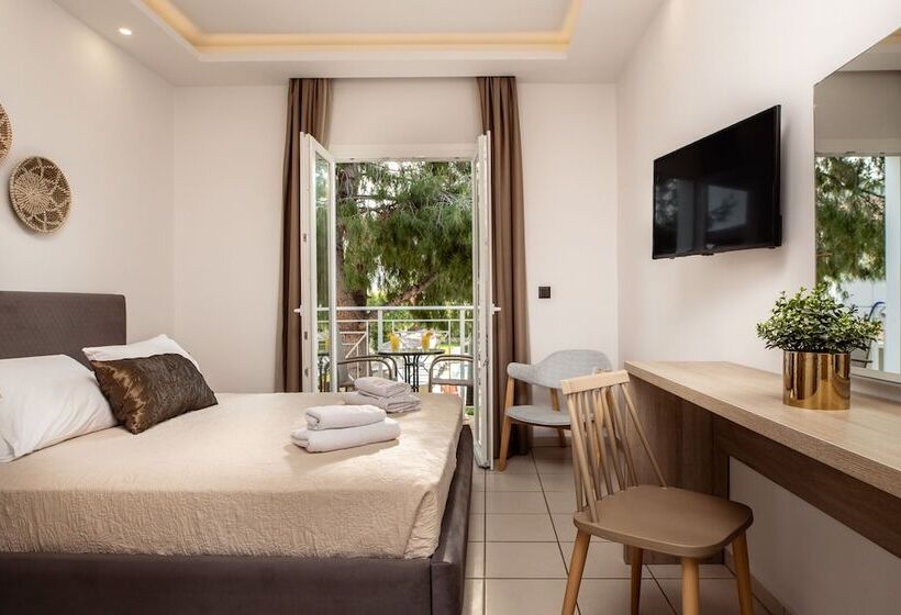 اتاق استاندارد با چشم‌انداز استخر, Aeolos Boutique Hotel And Suites