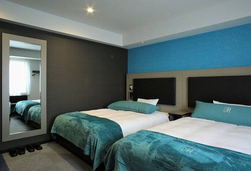 اتاق استاندارد با 2 تخت دوبل, Green Rich Hotel Naha  Hotel & Capsule  Artificial Hot Spring Futamata Yunohana