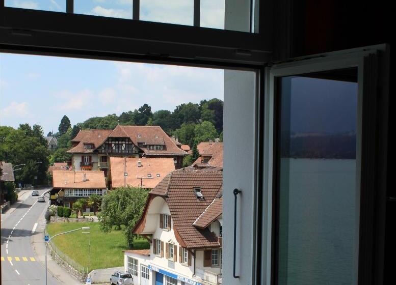 اتاق استاندارد با چشم‌انداز شهر, Restaurant Bellevue Au Lac