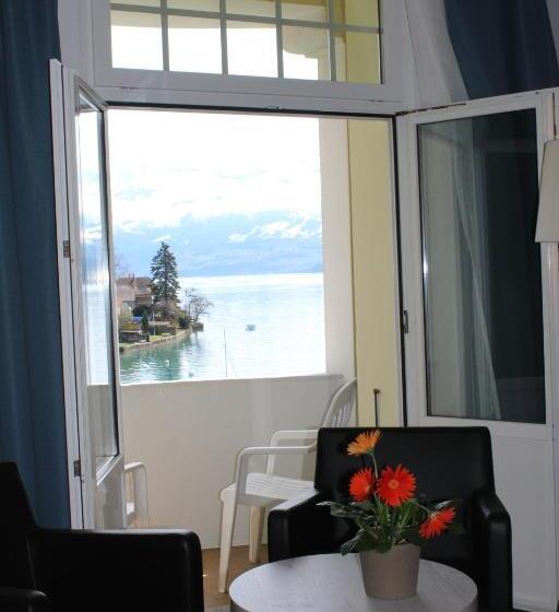 اتاق استاندارد با چشم‌انداز, Restaurant Bellevue Au Lac