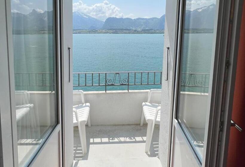 اتاق استاندارد با چشم‌انداز دریاچه, Restaurant Bellevue Au Lac