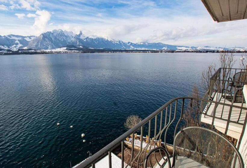 اتاق استاندارد با چشم‌انداز دریاچه, Restaurant Bellevue Au Lac