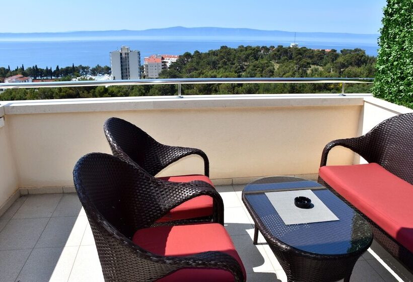 اتاق استاندارد با تراس و چشم‌انداز دریا, Villa Mila