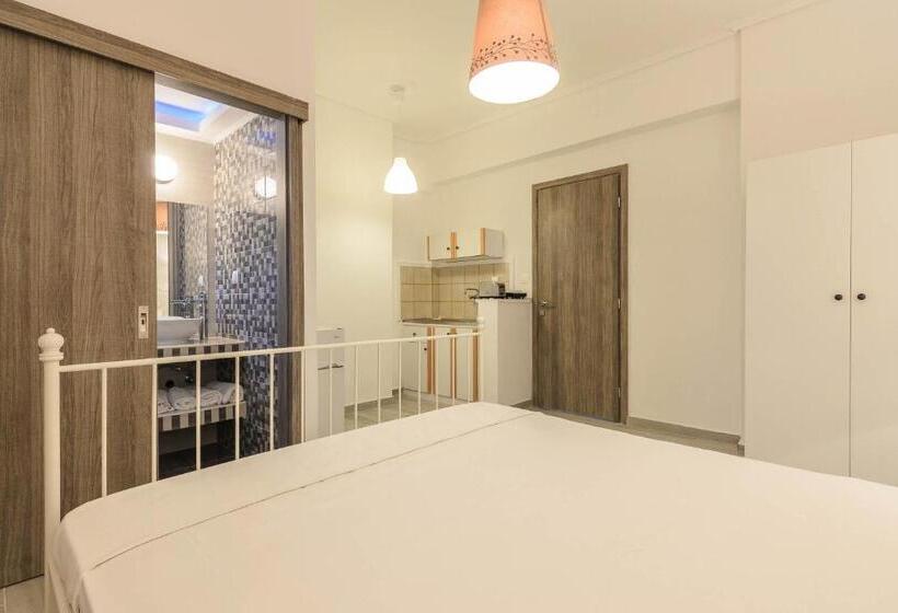 اتاق استاندارد سه تخته با بالکن, Denise Studios And Apartments