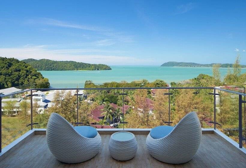 اتاق استاندارد با بالکن و چشم‌انداز دریا, Aloft Langkawi Pantai Tengah