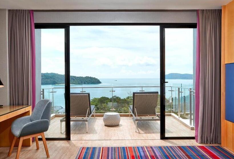 اتاق استاندارد با بالکن و چشم‌انداز دریا, Aloft Langkawi Pantai Tengah