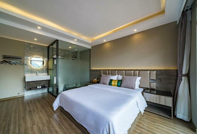 اتاق استاندارد با تخت بزرگ, Global Village Mountain View Yangshuo