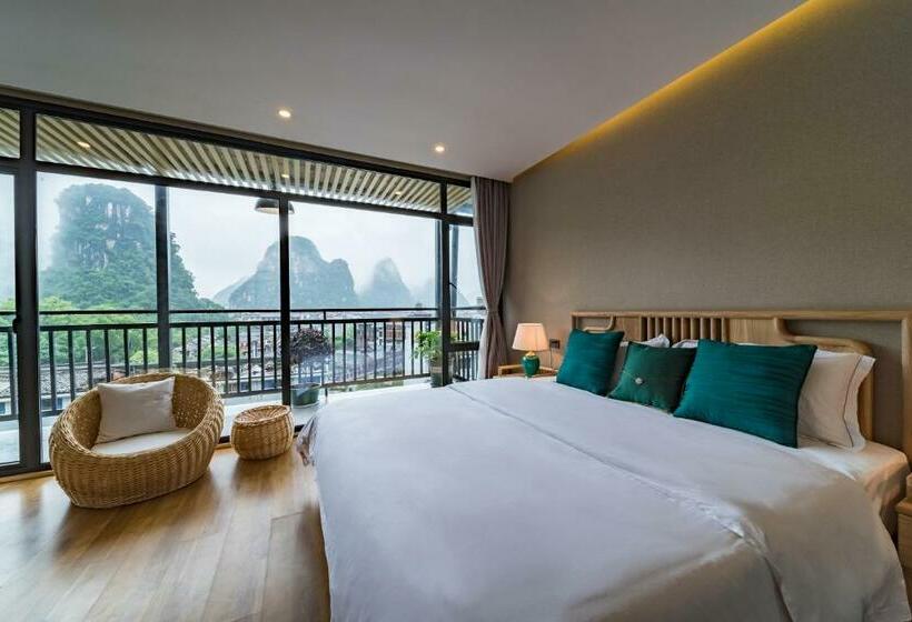 اتاق لوکس با بالکن, Global Village Mountain View Yangshuo