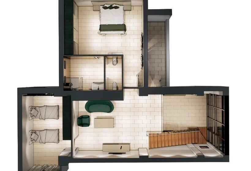 آپارتمان دوبلکس 1 خوابه, Residence Touristique Du Port