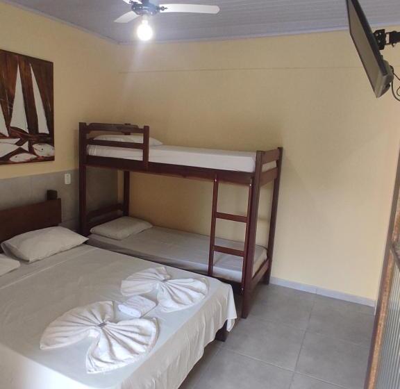 Economy Quadruple Room, Pousada Flor De Jambo