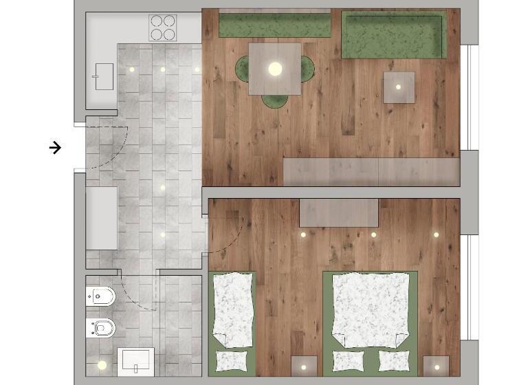 آپارتمان 1 خوابه, Residence Villa Al Sole
