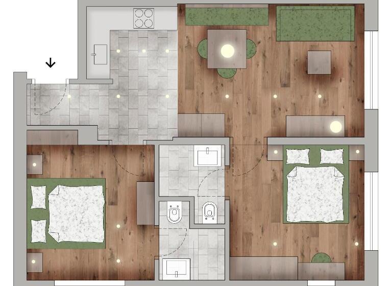 آپارتمان 2 خوابه, Residence Villa Al Sole