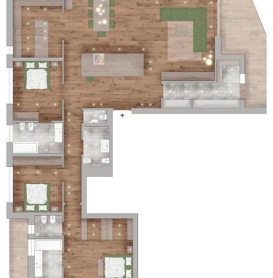 آپارتمان 3 خوابه, Residence Villa Al Sole