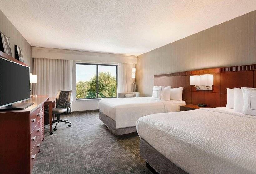 اتاق استاندارد با 2 تخت دوبل, Courtyard By Marriott Bloomington Normal