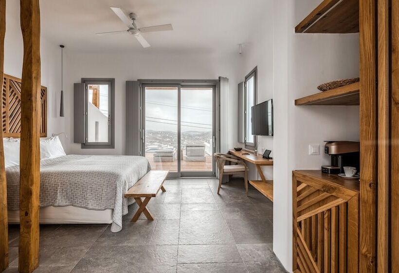 Deluxe Suite Sea View, Alissachni Mykonos
