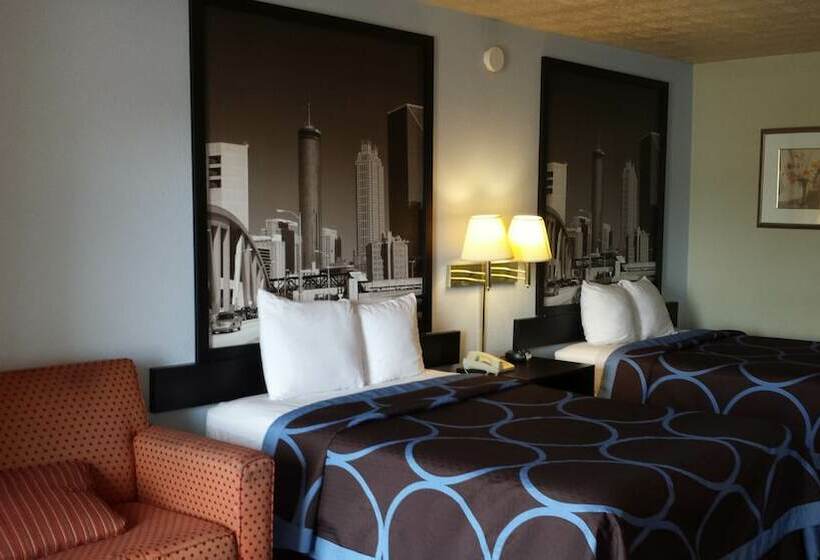 اتاق استاندارد با 2 تخت دوبل, Super 8 By Wyndham Atlanta/hartsfield Jackson Airport