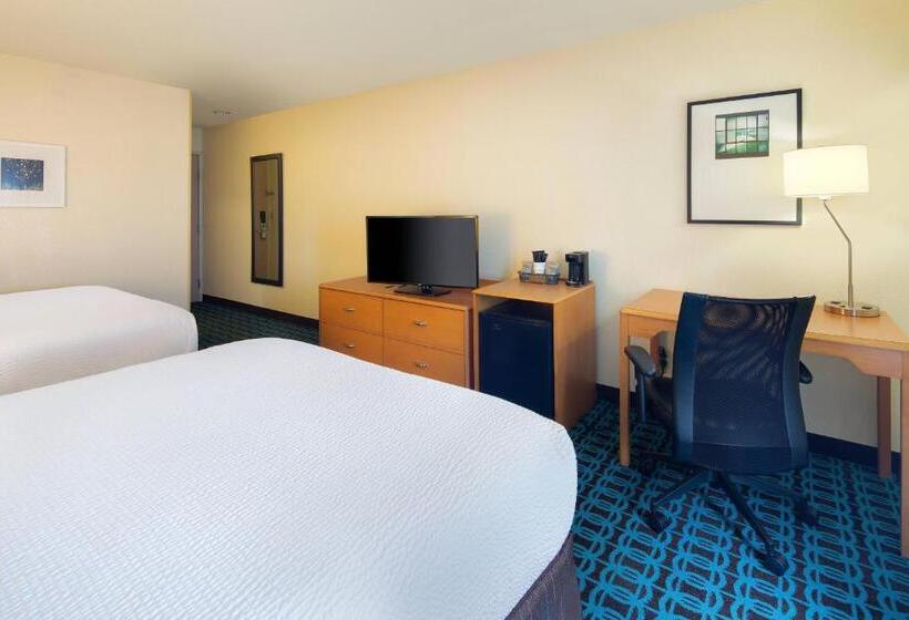 اتاق استاندارد با 2 تخت دوبل, Fairfield Inn & Suites Indianapolis Airport