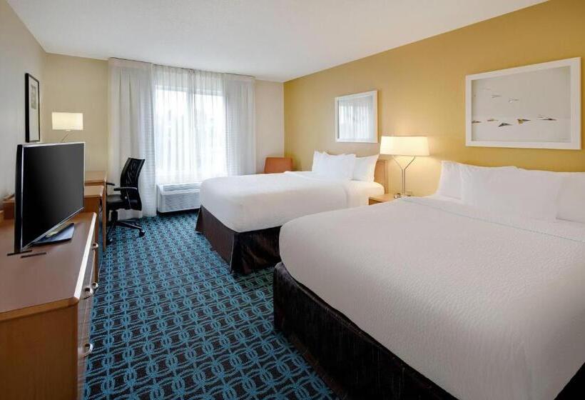 اتاق استاندارد با 2 تخت دوبل, Fairfield Inn & Suites Indianapolis Airport