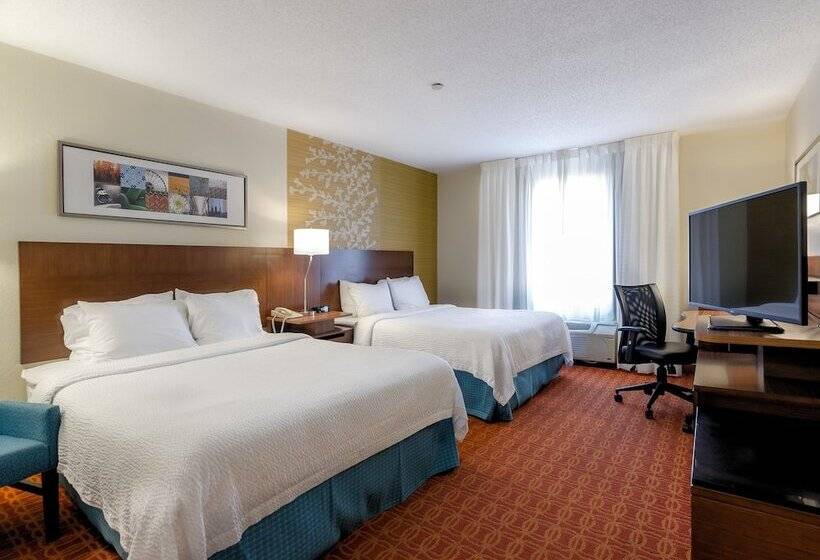 اتاق استاندارد با 2 تخت دوبل, Fairfield Inn & Suites Potomac Mills Woodbridge
