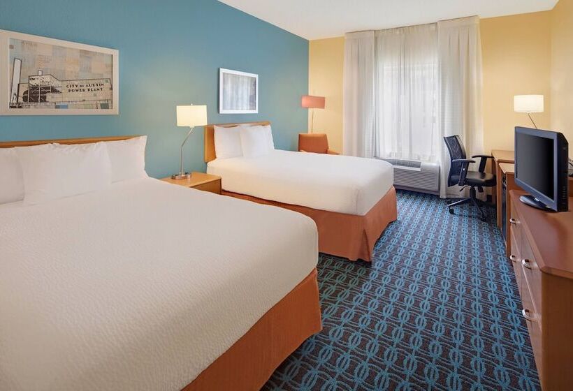 غرفه قياسيه سريرين مزدوجين, Fairfield Inn & Suites Austinuniversity Area