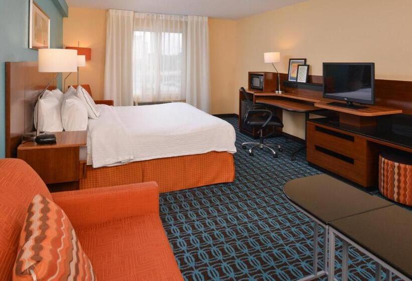 اتاق لوکس با تخت بزرگ, Fairfield Inn & Suites St. Louis St. Charles