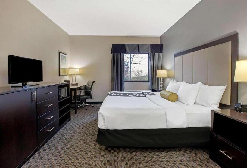 Standaardkamer met Kingsize Bed Aangepast voor Gehandicapten, La Quinta Inn & Suites By Wyndham Detroit Metro Airport