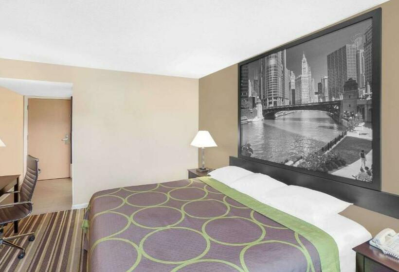 اتاق استاندارد با تخت بزرگ, Super 8 By Wyndham Morton Grove/chicago