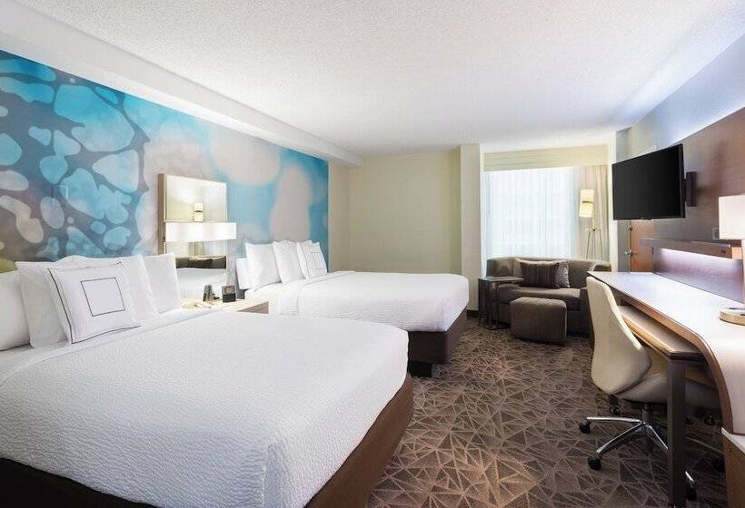 اتاق استاندارد با 2 تخت دوبل, Courtyard Miami Downtown Brickell Area