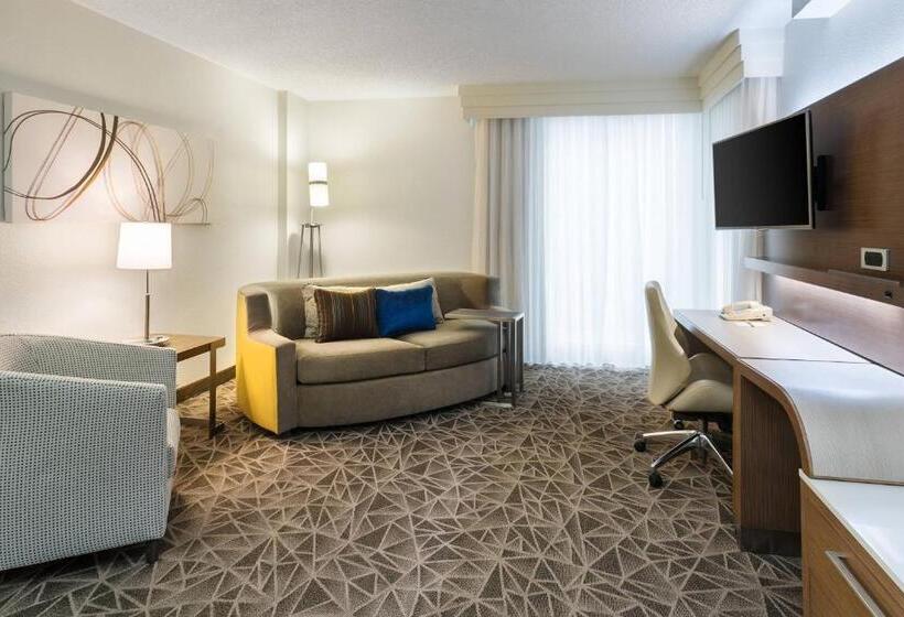سوئیت با تخت بزرگ, Courtyard Miami Downtown Brickell Area