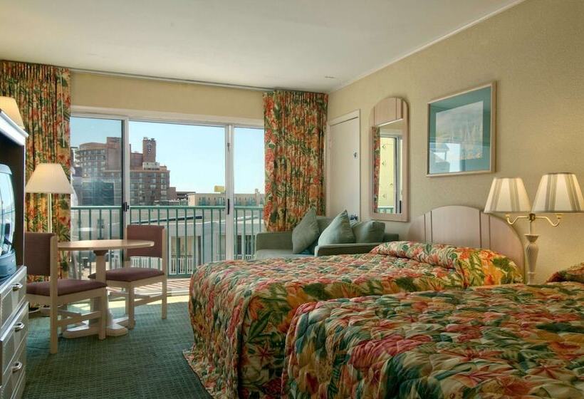 اتاق استاندارد با 2 تخت دوبل, Howard Johnson By Wyndham Ocean City Oceanfront