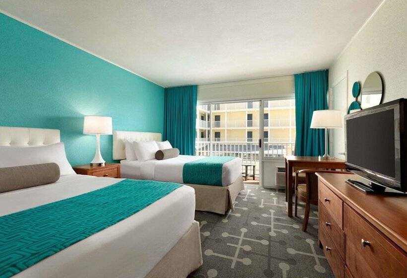 اتاق استاندارد با 2 تخت دوبل, Howard Johnson By Wyndham Ocean City Oceanfront