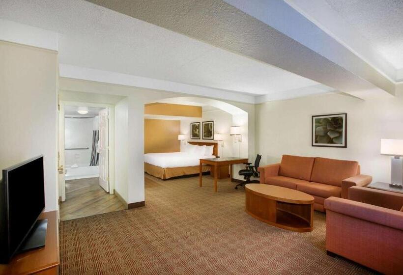 キングサイズベッドのデラックスルーム, La Quinta Inn By Wyndham Austin Capitol / Downtown